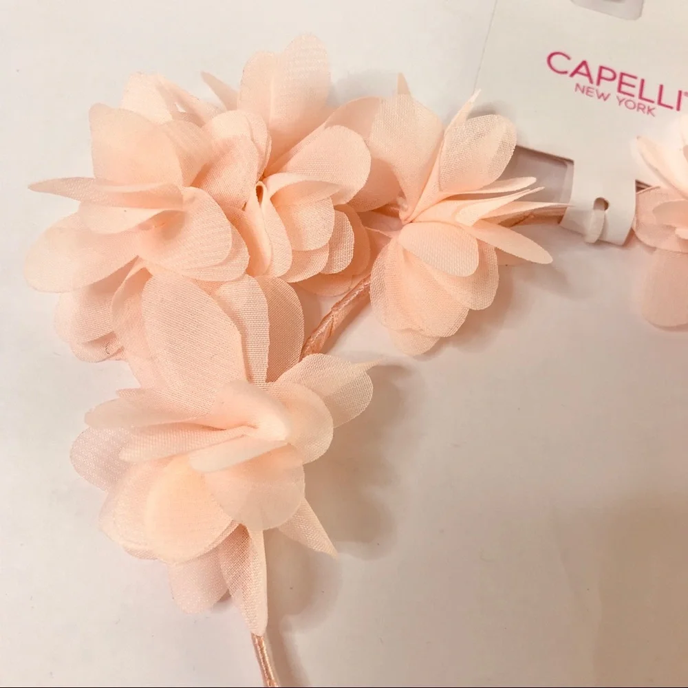 CAPELLI NEW YORK Floral Cat Ears Headband NEW